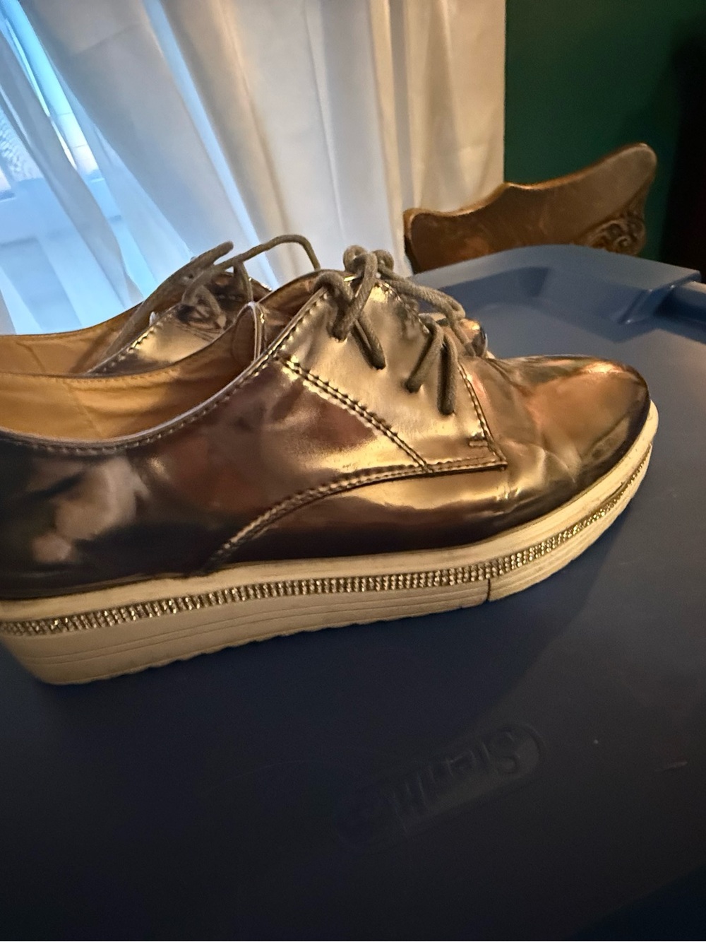 Pewter Leather Insole with Branded Footbed